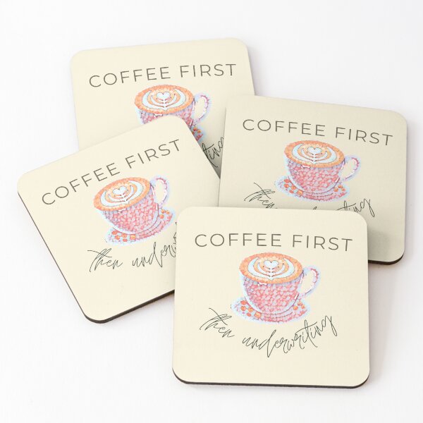 Item preview, Coffee First Then Underwriting Insurance designed and sold by Thomas Dossman.