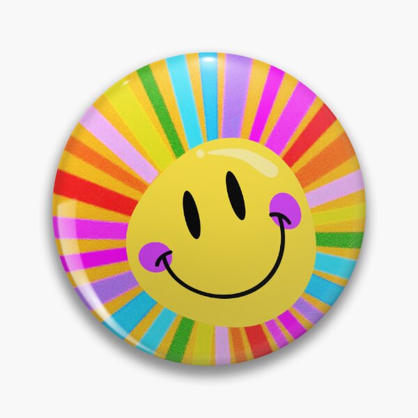 Item preview, Happy Little Sun Sticker, Smiley Face Rainbow, Colorful Vinyl Stickers for Phone, Laptop, Water Bottle,decal designed and sold by Ssimo30.