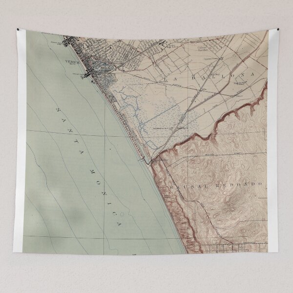 Item preview, Vintage Map of Venice Beach California (1923)  designed and sold by BravuraMedia.