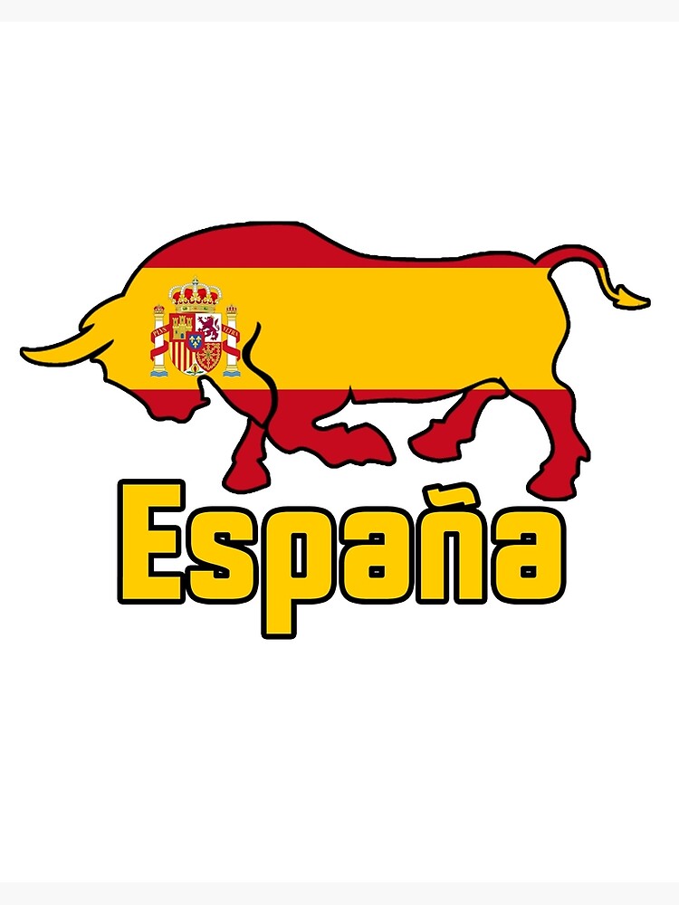 Galeriedruck for Sale mit Spanische Flagge Stier Spanien España Bull Flagge.  von law99