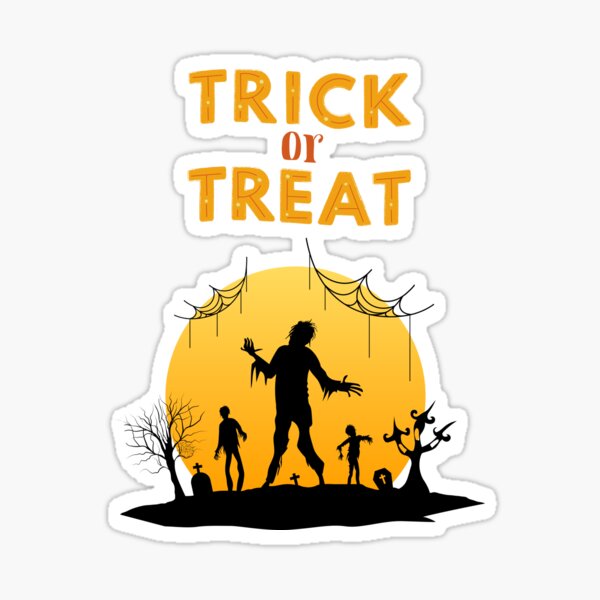 Trick or Treat with Zoombies Sticker
