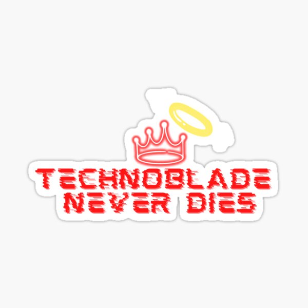 Technoblade Never Dies Camiseta t shirt' Sticker