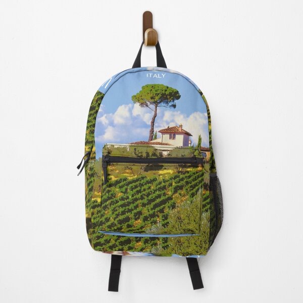 Item preview, Tuscany Italy - Retro Style Tuscan Vineyard Art designed and sold by molamode.
