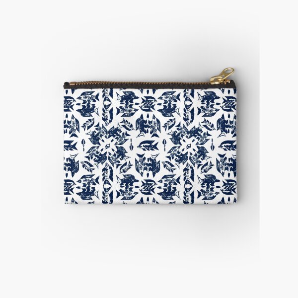 Item preview, Wild Ocean Fish - Navy on White designed and sold by bmfabricdesigns.
