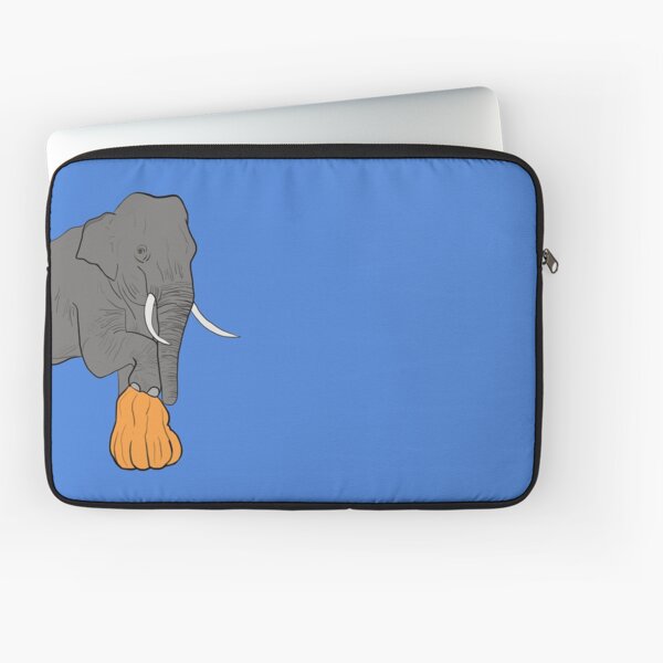 Elephant Pumpkin Smash - Halloween Autumn Design Laptop Sleeve