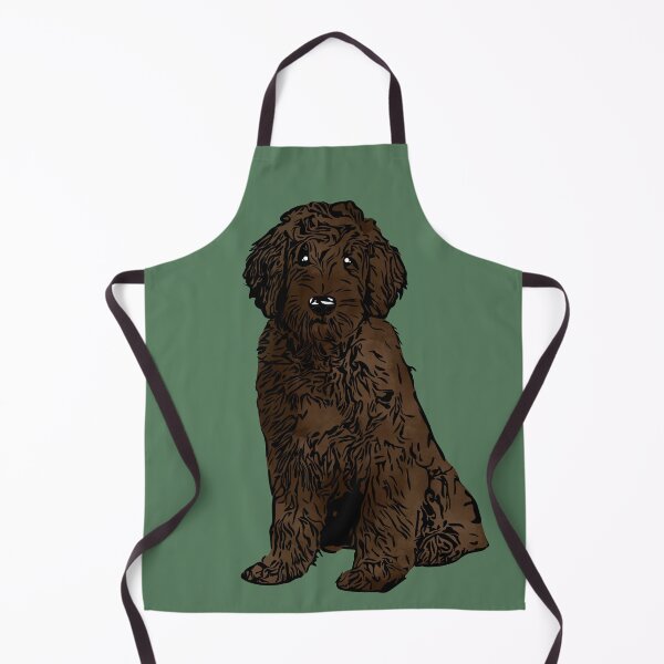 Item preview, A Cute Chocolate Labradoodle designed and sold by rmcbuckeye.