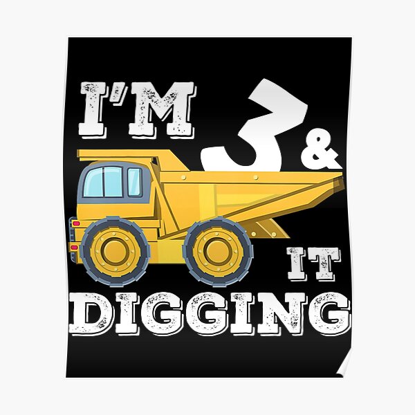 Póster «Niños, tengo 3 tres años y me gusta ser 3 años, cumpleaños ...