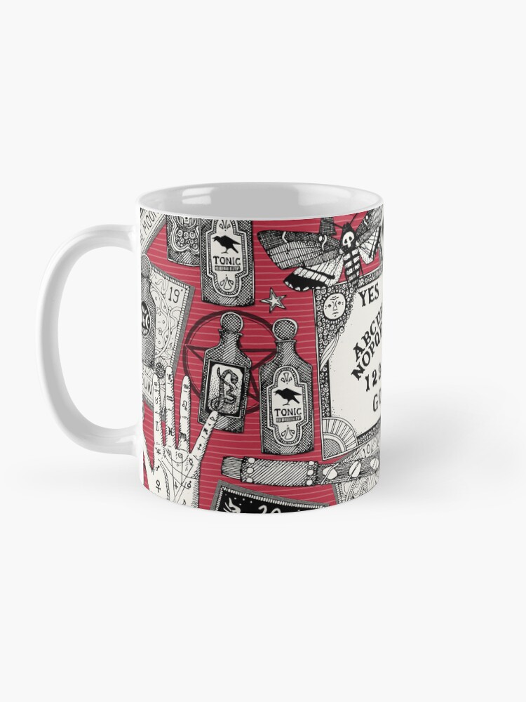 Thumbnail 3 of 6, Coffee Mug, witchcraft red designed and sold by scrummy.