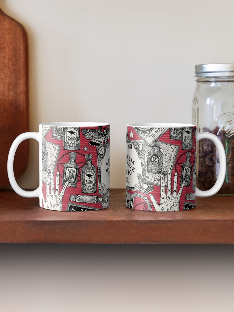 Thumbnail 2 of 6, Coffee Mug, witchcraft red designed and sold by scrummy.