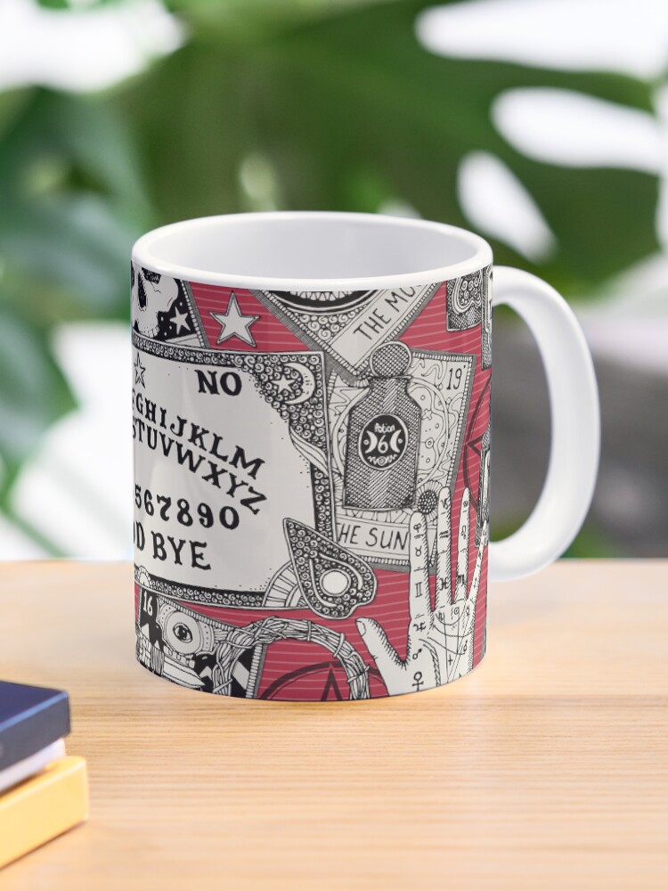 Thumbnail 1 of 6, Coffee Mug, witchcraft red designed and sold by scrummy.
