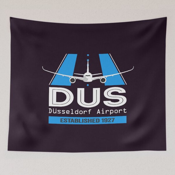 Item preview, DUS Dusseldorf Airport Germany - Plane Design designed and sold by FouDeeziner.