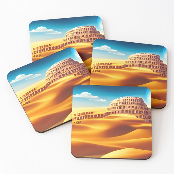 Item preview, Epic coliseum on dunes landscape. designed and sold by Art-Vibrations.