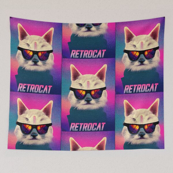 Item preview, Retrocat designed and sold by TheSamuraiCat.