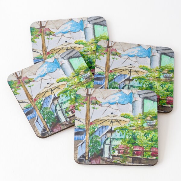 Item preview, Montreal Watercolour of Jardin Nelson designed and sold by FluffyRaccoons.