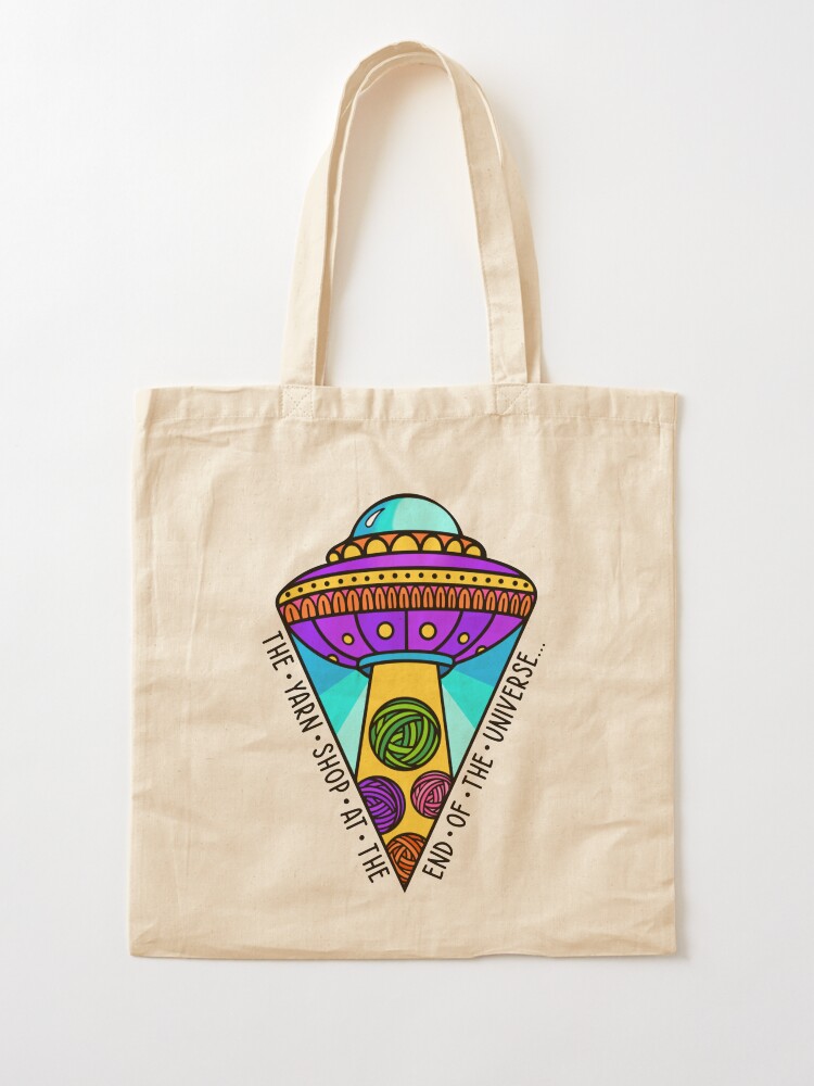 Alternate view of Yarn Shop At The End Of The Universe Tote Bag
