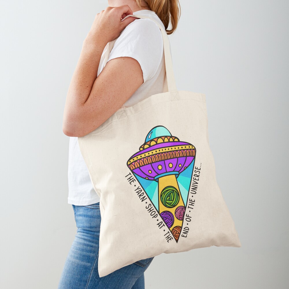 Yarn Shop At The End Of The Universe Tote Bag