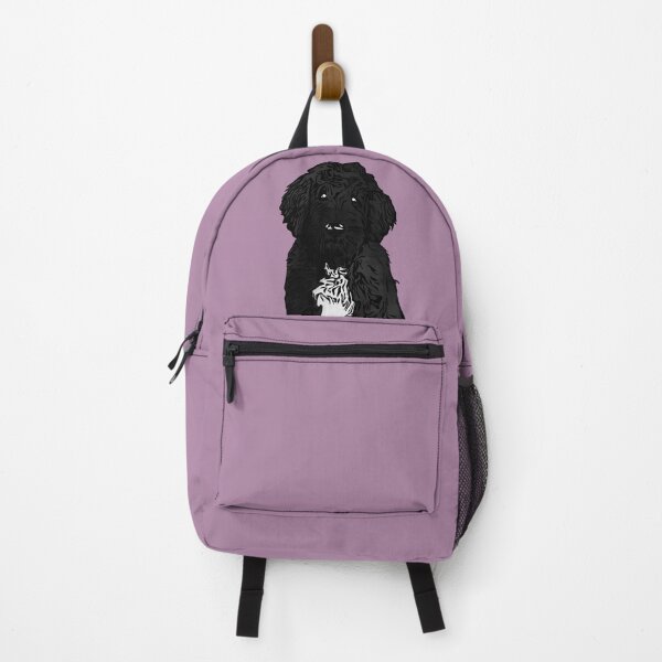 Item preview, A Cute Black and White Labradoodle designed and sold by rmcbuckeye.