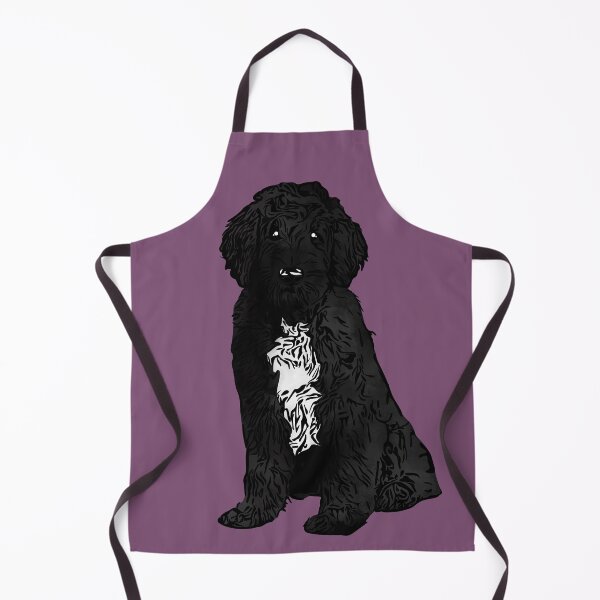 Item preview, A Cute Black and White Labradoodle designed and sold by rmcbuckeye.