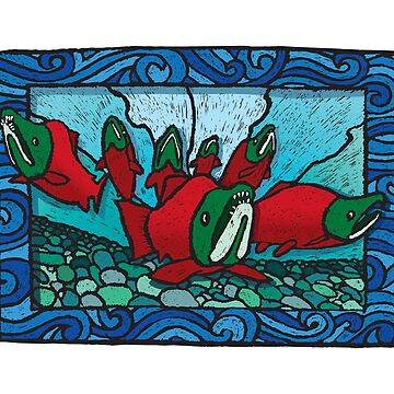 Artwork thumbnail, Spawning Salmon by Sabin Artworks