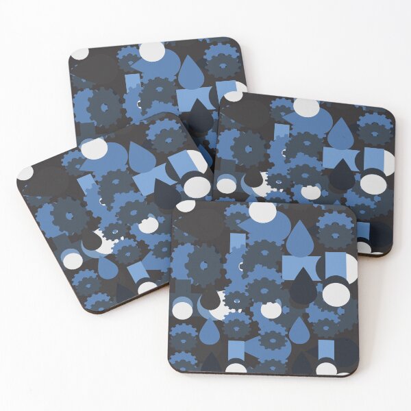 Item preview, Geometric Circles, Rectangles, Cog Pattern Designs designed and sold by delohill.