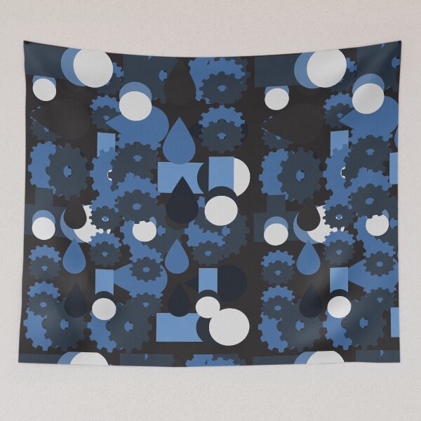 Item preview, Geometric Circles, Rectangles, Cog Pattern Designs designed and sold by delohill.