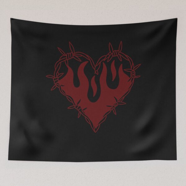 Item preview, Red Barbed Wire Heart designed and sold by HappyLifeCreate.