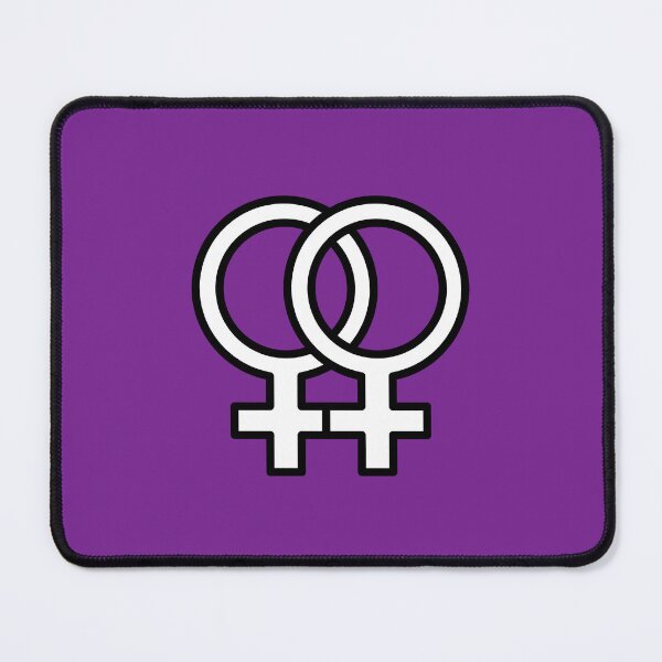 Item preview, Double Venus Purple Retro-Style Lesbian Pride Symbol designed and sold by Sophie’s Tees.