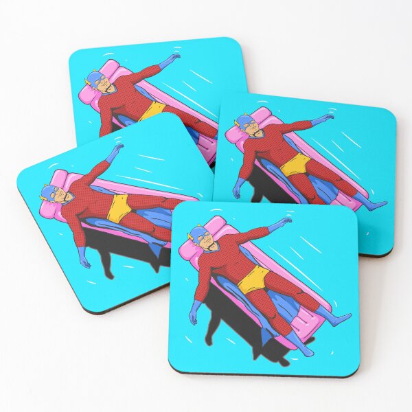 Item preview, Happy Superhero on Air Mattress in Pool designed and sold by IronicEmpire.