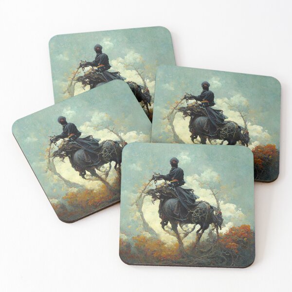 Item preview, Arabian Rider Steppe Rotten Horse, Dali Abstract Art designed and sold by SalogwynLifeArt.