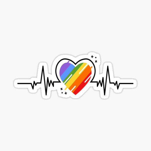 Heartbeat Rainbow Skater Dress for Pride