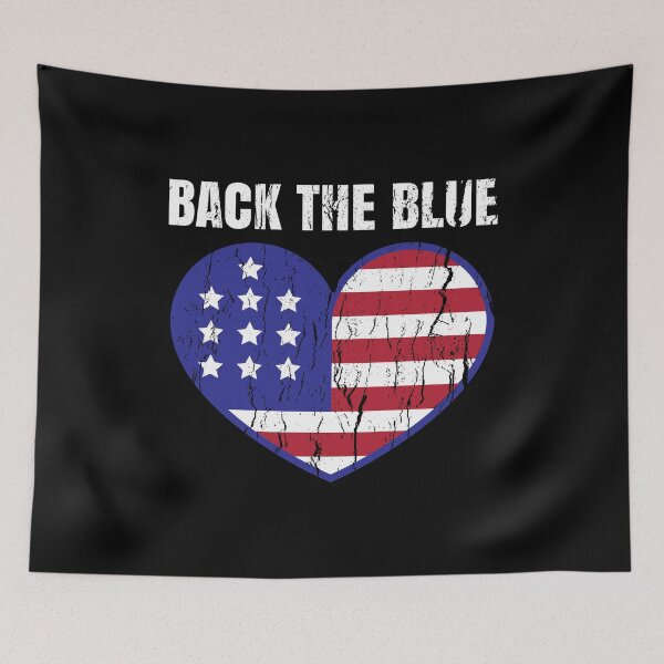 Item preview, Back To The Blue US Vintage Flag Heart Gifts for Men Women designed and sold by haselshirt.