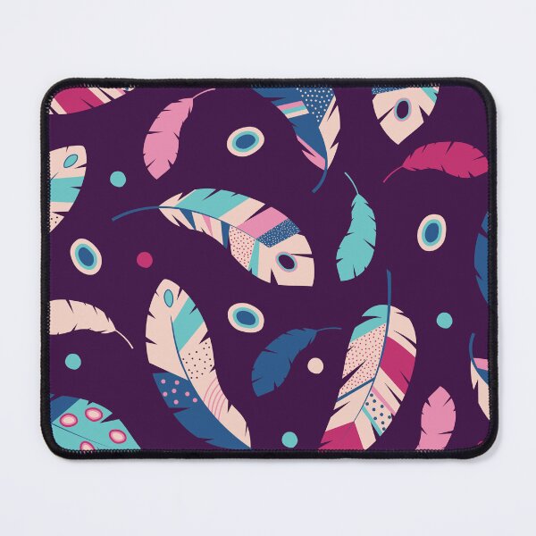 Item preview, colorful ornate feathers pattern designed and sold by Olyanazh.