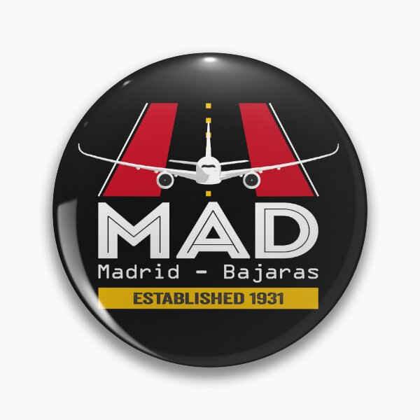 Item preview, MAD Madrid Airport Spain - Plane Design designed and sold by FouDeeziner.