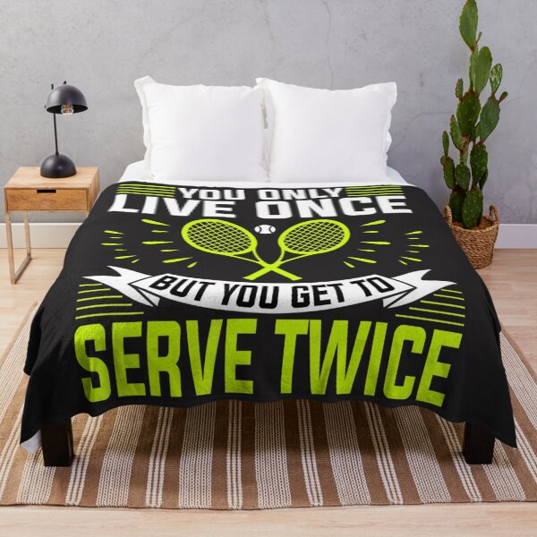 Item preview, You Only Live Once But You Get to Serve Twice Tennis Lover designed and sold by roselbktewaxmq.