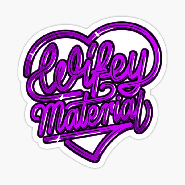 Wifey Material The Best Wife Violet Style Sticker For Sale By