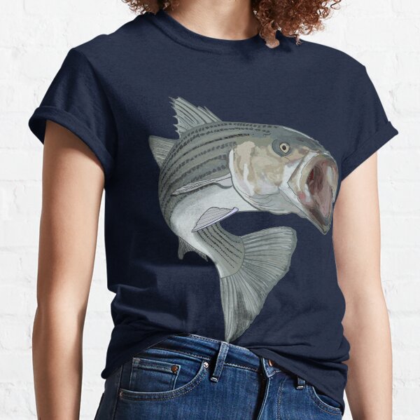 Striped Bass Fishing T-Shirts for Sale