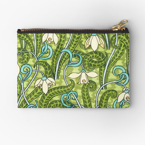 Snowdrop by Eugene Grasset Zipper Pouch