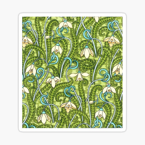 Snowdrop by Eugene Grasset Sticker