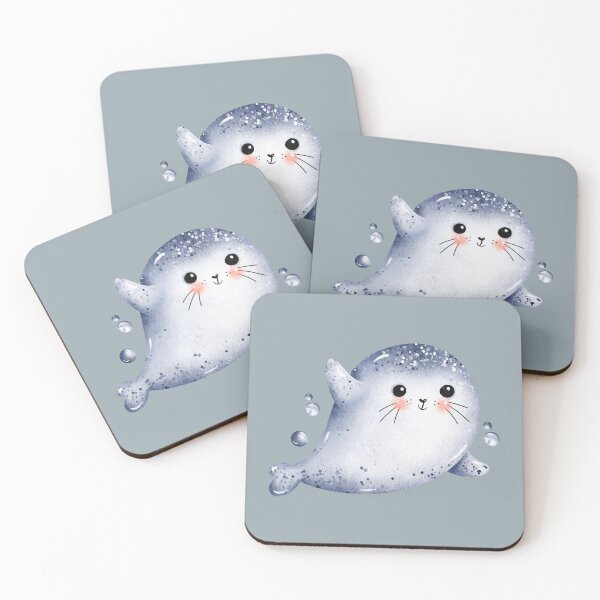 Item preview, Seal underwater nursery pattern, kids room decor designed and sold by portrait4you.