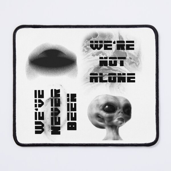 Item preview, We're not alone b/w design extraterrestrial designed and sold by kayadmu.