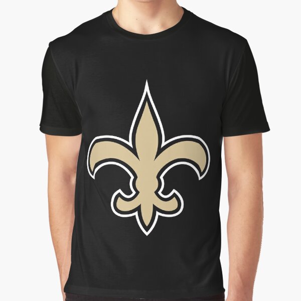 New Orleans Saints Sir Saint T Shirt - BLACK & GOLD SPORTS