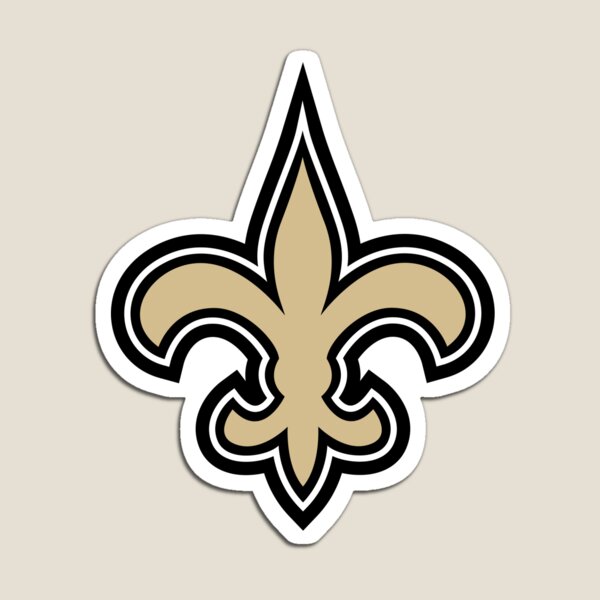 New Orleans Saints Louisiana State Shape Acrylic Metallic Auto Emblem