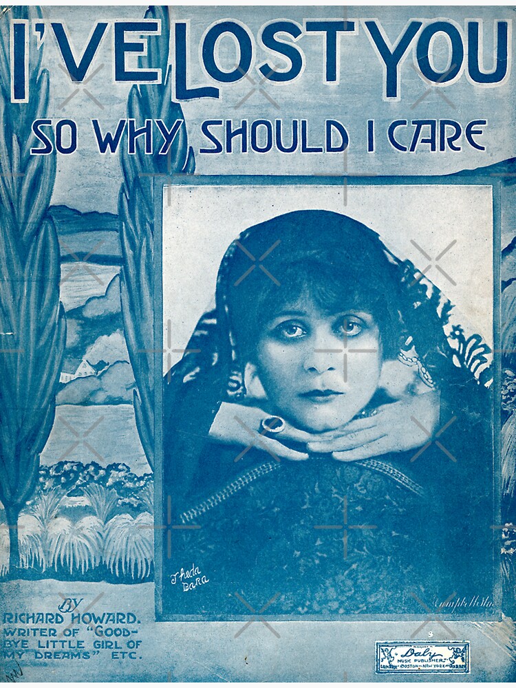 "Theda Bara Sheet Music" Sticker for Sale by collageDP Redbubble