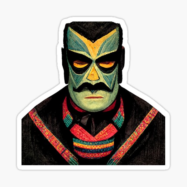 Lucha Daddio Sticker For Sale By Bucketfiend Redbubble