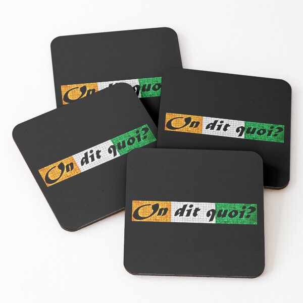 Item preview, "On dit quoi ?" African French slang greeting in Cote d'Ivoire flag colours designed and sold by Tony Cisse.