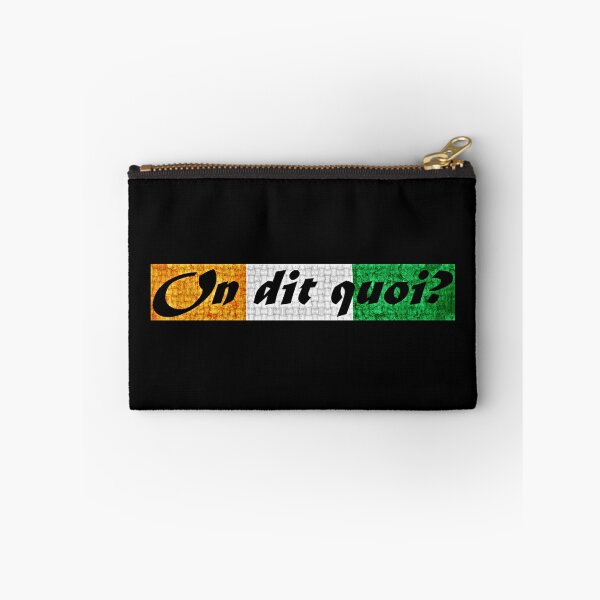 Item preview, "On dit quoi ?" African French slang greeting in Cote d'Ivoire flag colours designed and sold by Tony Cisse.