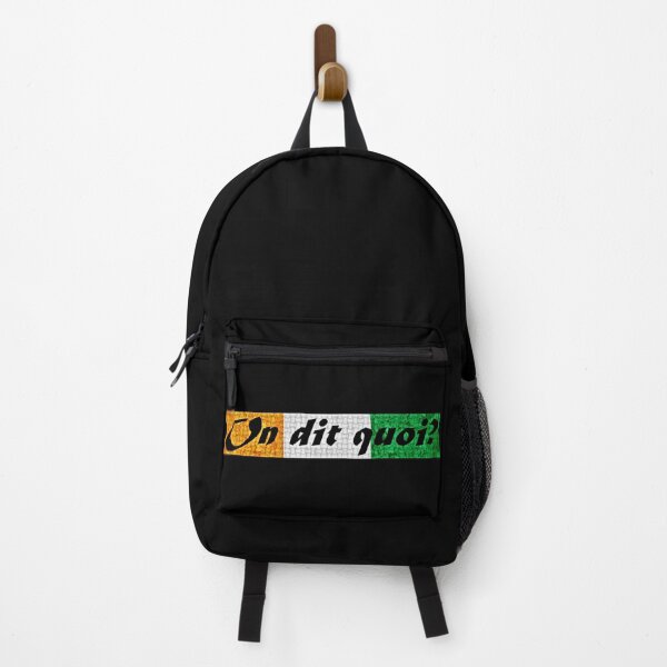 Item preview, "On dit quoi ?" African French slang greeting in Cote d'Ivoire flag colours designed and sold by Tony Cisse.