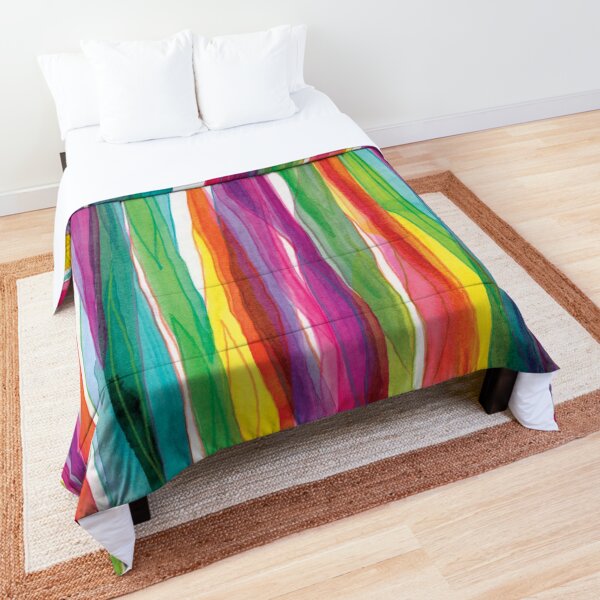 Colorful Abstract Joy Festival Comforter