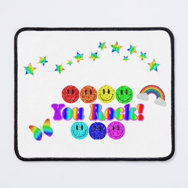 Item preview, "you rock" colorful kid core design designed and sold by Jessi-Sketches.