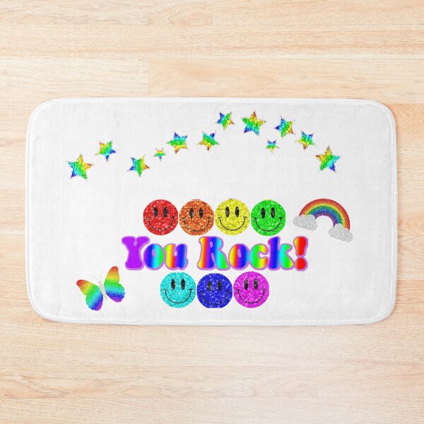 Item preview, "you rock" colorful kid core design designed and sold by Jessi-Sketches.